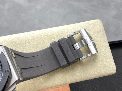 Royal Oak Offshore 44mm SS TKF Best Edition Gray Dial on Gray Rubber Strap A3126