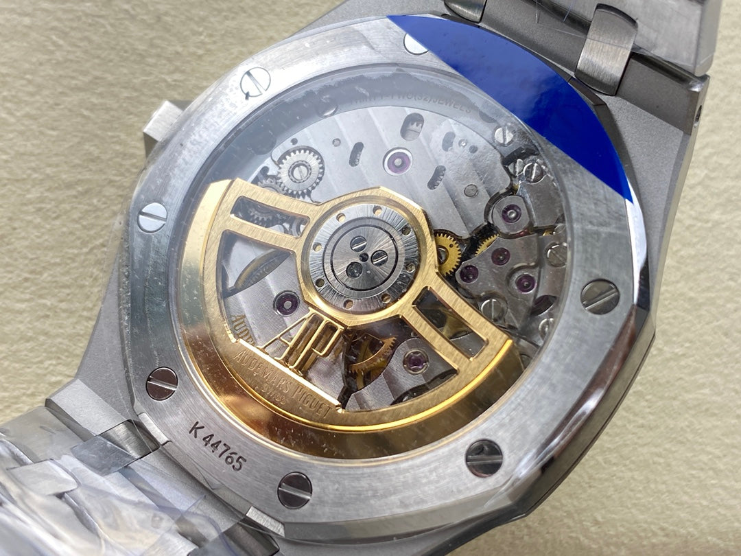 Royal Oak 15500 SS APSF 1:1 Best Edition White Dial on SS Bracelet SA4302 Super Clone V2 (SW Dial)