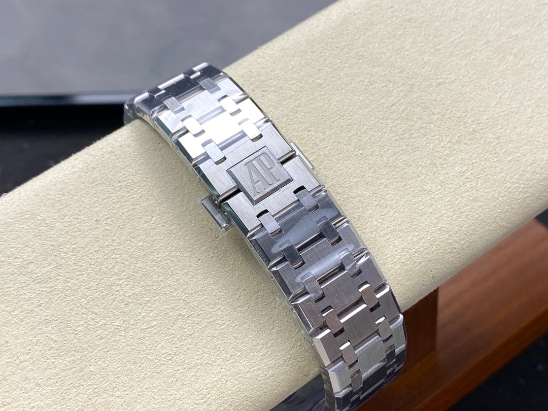 Royal Oak 15500 SS APSF 1:1 Best Edition Gray Dial on SS Bracelet SA4302 Super Clone V2 (SW Dial)