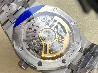 Royal Oak 15500 SS APSF 1:1 Best Edition Gray Dial on SS Bracelet SA4302 Super Clone V2 (SW Dial)