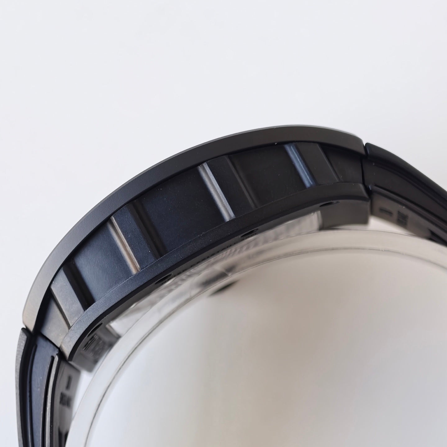 RM055 Black Case Gold Inner Bezel Umi Office 1:1 Best Edition Skeleton Dial Black Rubber Strap RMUL2 Super Clone (Free Sprung)