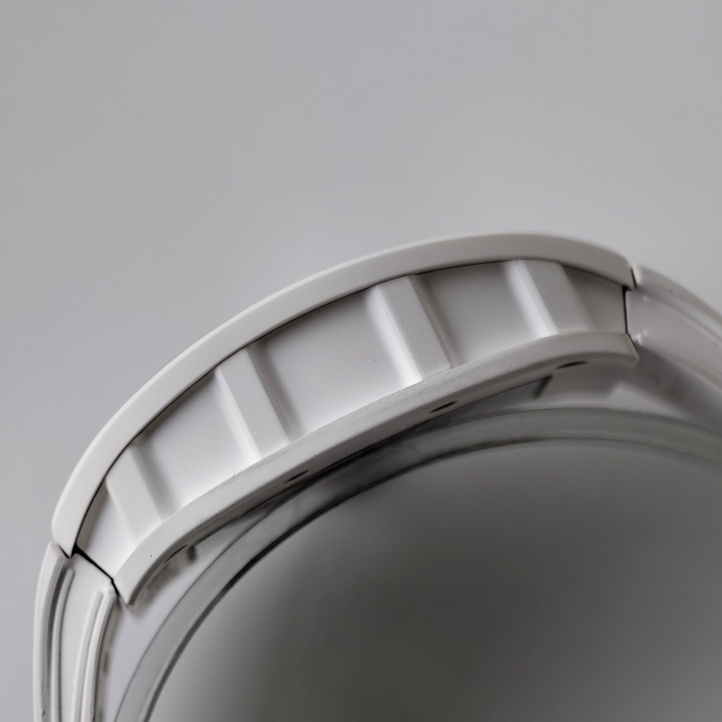 RM055 White Ceramic Umi Office 1:1 Best Edition Skeleton Dial White Rubber Strap RMUL2 Super Clone (Free Sprung)