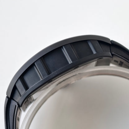 RM055 Black Case White Inner Bezel Umi Office 1:1 Best Edition Skeleton Dial Black Rubber Strap RMUL2 Super Clone (Free Sprung)