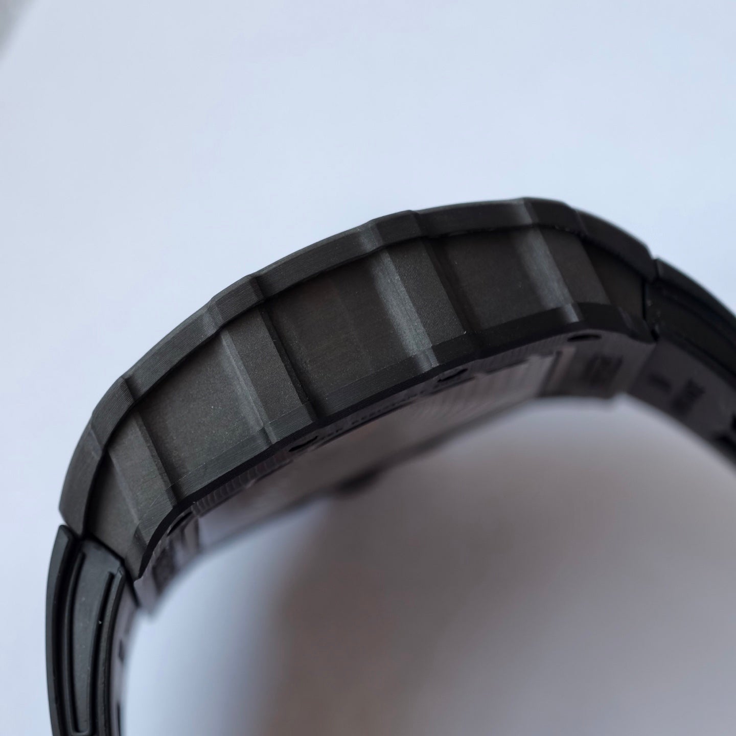 RM035-02 Black NTPT Black Crown Umi Office 1:1 Best Edition Skeleton Dial On Black Rubber Strap RMAL1 Super Clone V2 (Free Sprung)