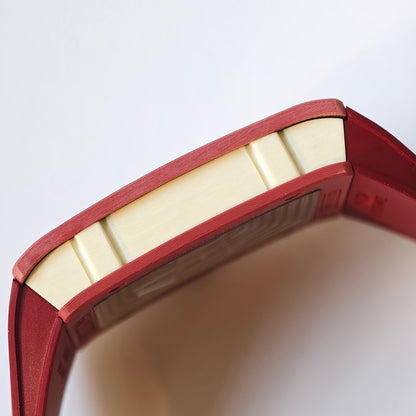 RM16-02 Red NTPT Umi Office Best Edition Skeleton Dial On Red Rubber Strap Asian CRMA9