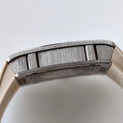 RM16-02 Titanium Umi Office Best Edition Skeleton Dial On Cream Rubber Strap Asian CRMA9