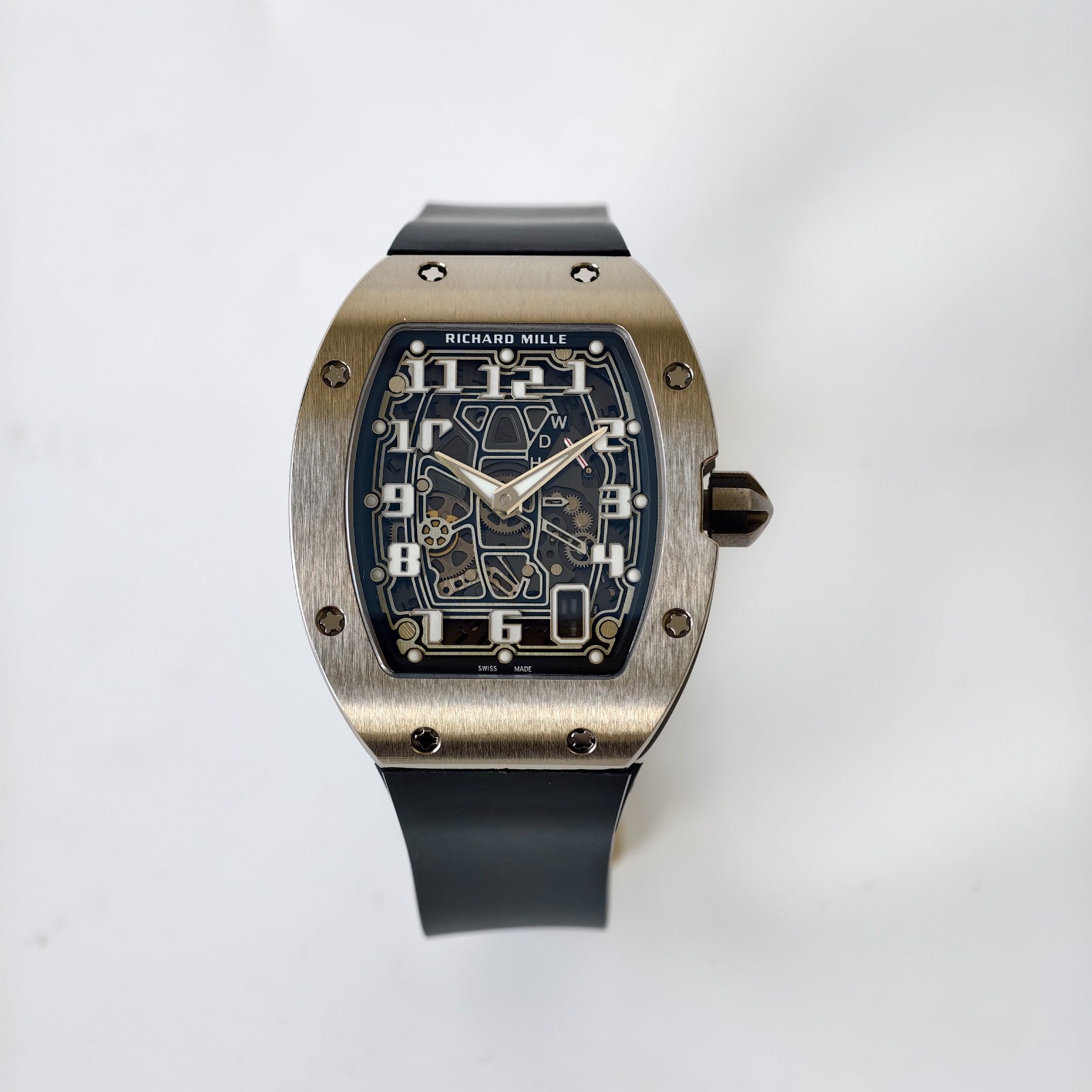 Miller Studios RM67-01 Titanium Skeleton Dial on Black Rubber Strap CRMA6 Clone