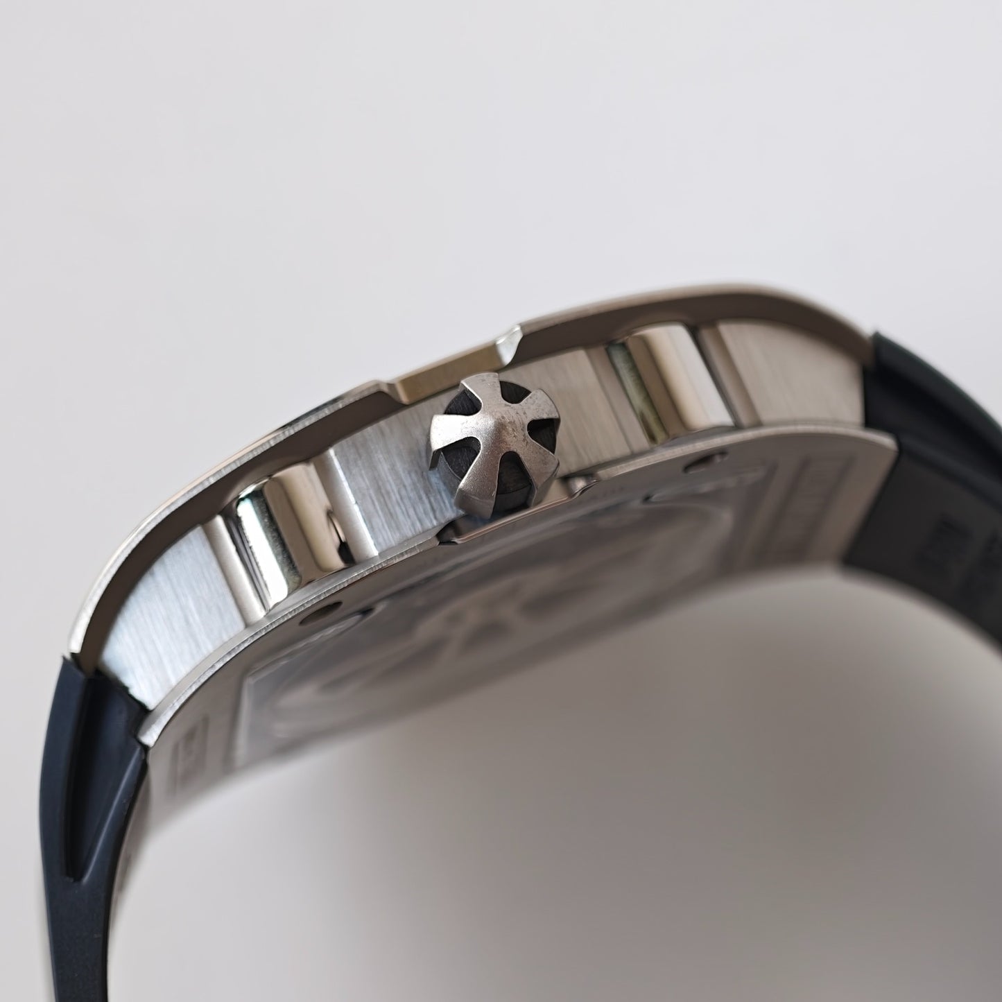 Miller Studios RM67-01 Titanium Skeleton Dial on Black Rubber Strap CRMA6 Clone