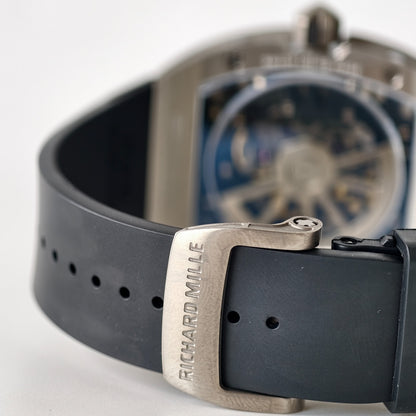 Miller Studios RM67-01 Titanium Skeleton Dial on Black Rubber Strap CRMA6 Clone