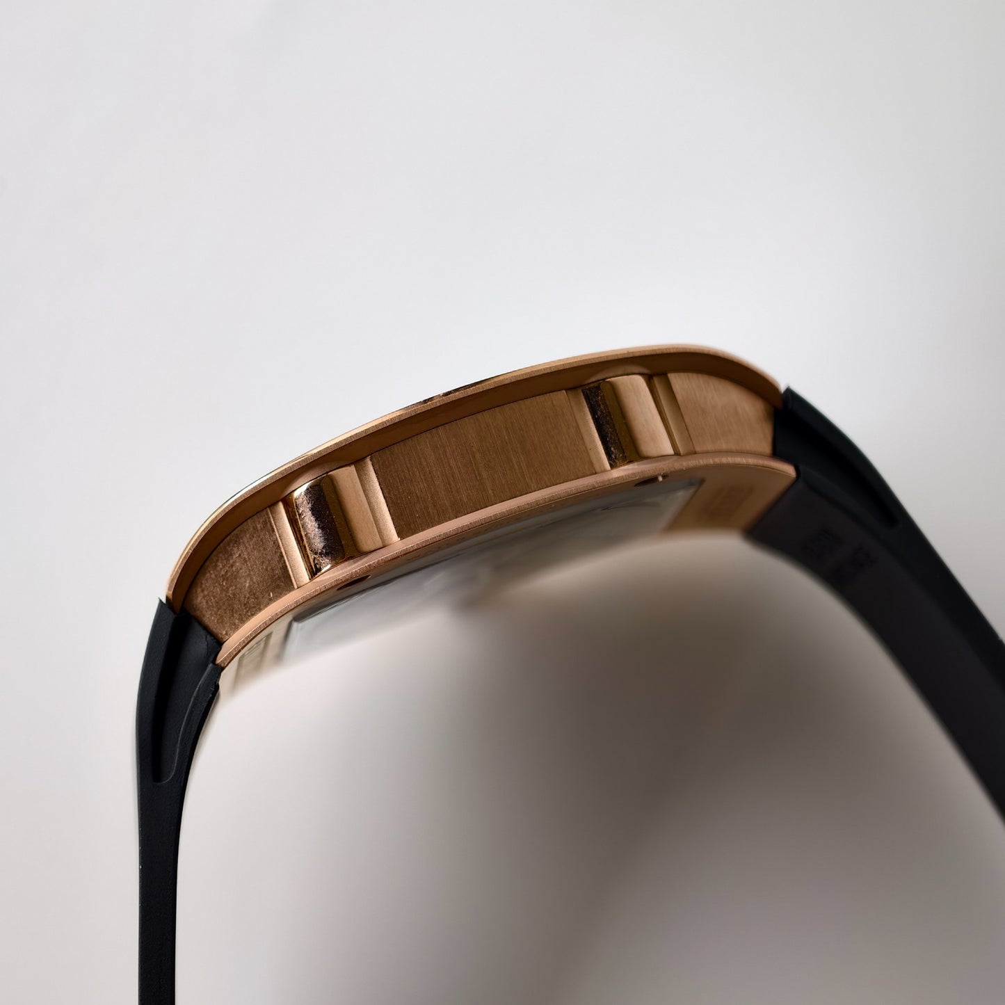 Miller Studios RM67-01 Rosegold Skeleton Dial on Black Rubber Strap CRMA6 Clone