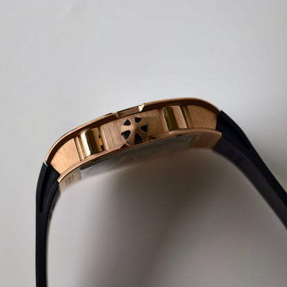 Miller Studios RM67-01 Rosegold Skeleton Dial on Black Rubber Strap CRMA6 Clone